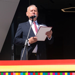 Wojciech Strzałkowski, prezes Jagiellonii, podczas przemówienia