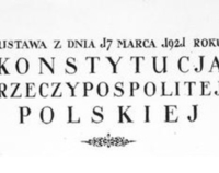 Nagłówek ustawy zasadniczej z dnia 17 marca 1921 roku