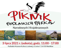 Fragment plakatu Piknik Podlaskich parków Narodowych i Krajobrazowych
