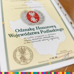 dokument dotyczący Odznaki Honorowej Województwa Podlaskiego