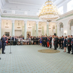 Pałac prezydencki-nowi profesorowie z Prezydentem RP podczas uroczystości