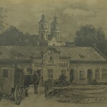 Ilustracja do artykułu Andrzej Taraszkiewicz, Dworzec PKP i kościół św. Aleksandra w Suwałkach.jpg