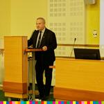 Wicemarszałek Marek Olbryś przemawia podczas posiedzenia Wojewódzkiej Rady Bezpieczeństwa Ruchu DrogowegoIlustracja do artykułu WRBRD 0.jpg