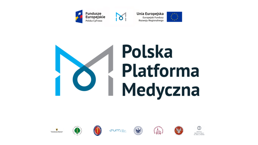 Grafika z logotypem Polskiej Platformy Medycznej