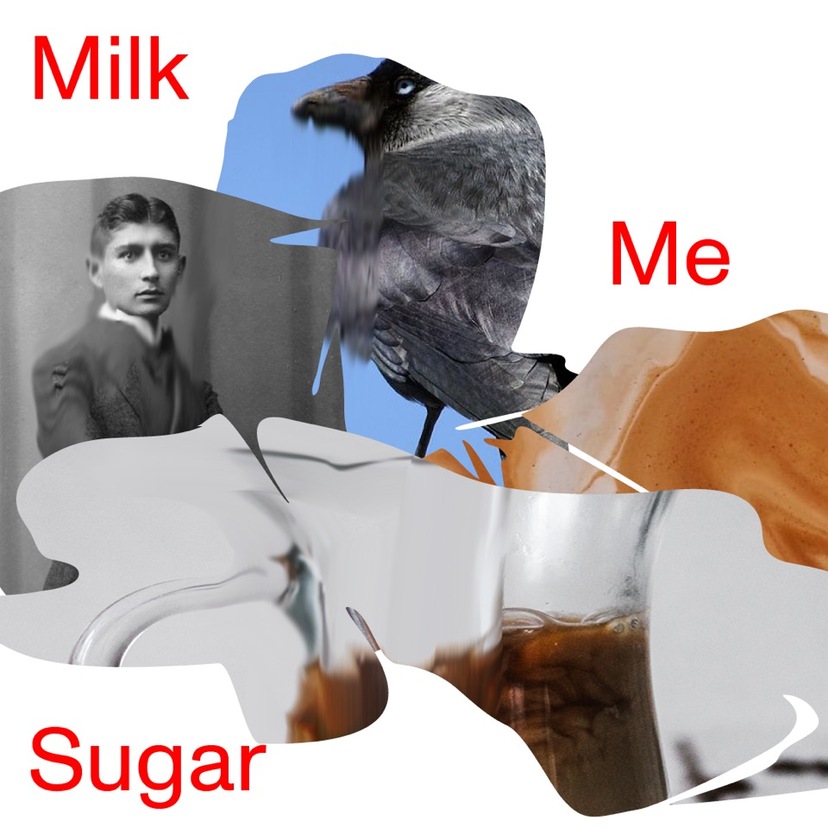 Plakat do wystawy Milk Me Sugar
