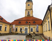 Zabytkowy budynek Ratusza w Białymstoku - siedziba Muzeum Podlaskiego.