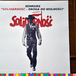 Plakat z kowbojem i napisem: Solidarność.