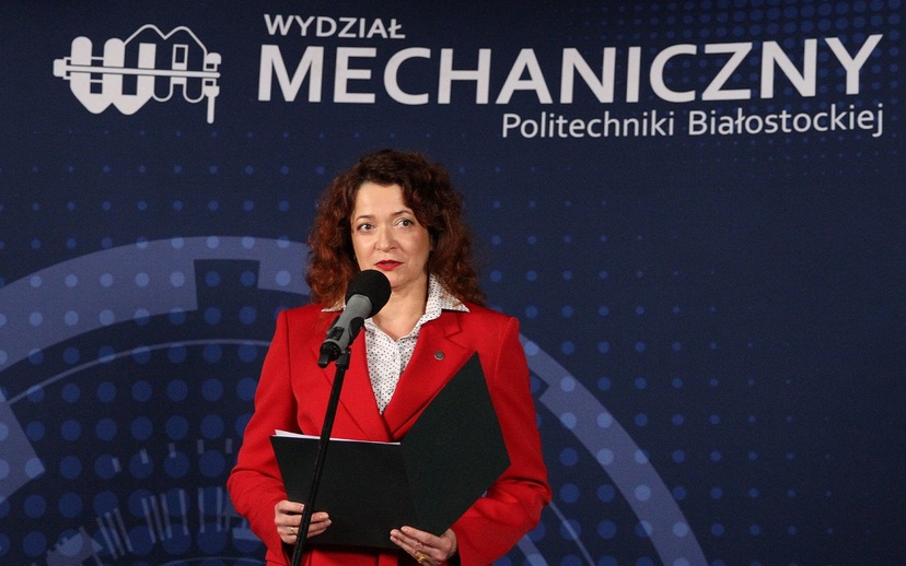 Przemawia prof. Marta Kosior-Kazberuk, rektor Politechniki Białostockiej