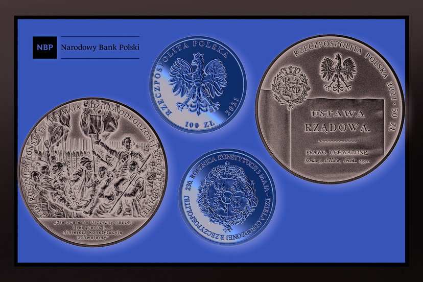Monety NBP z okazji Konstytucji 3 Maja