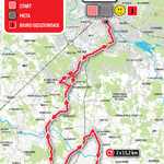 Mapa trasy wyścigu Orlen Lang Team Race.