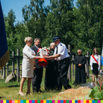 Złożenie kwiatów przed pomnikem Ofiar Obławy Augustowskiej