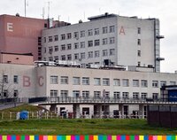 Budynek szpitala w Łomży.