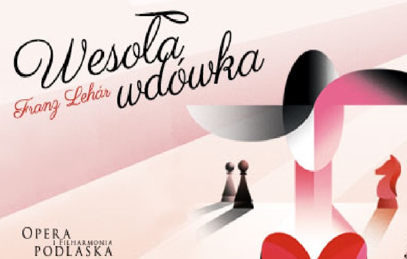 Plakat operetki "Wesoła wdówka"