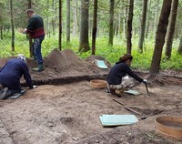 Badania wykopaliskowe na cmentarzysku w Krukówku