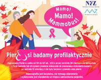 Plakat akcji o mammografii