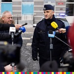 Wicemarszałek Marek Olbryś, obok Komendant Podlaskiej Policji Robert Szewc