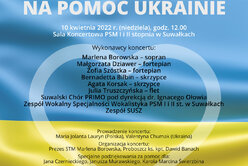 Plakat: Suwałki na pomoc Ukrainie