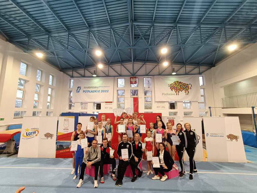 Ogólnopolska Olimpiada Młodzieży w sportach halowych Podlaskie 2022 gimnastyka sportowa nysa