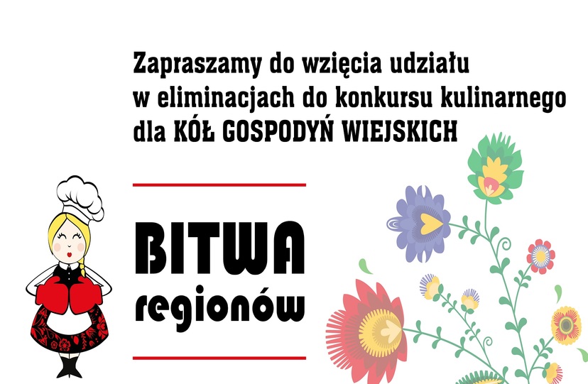 Plakat z napisem: Bitwa regionów