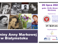 Grafika z napisem: 26 lipca imieniny Anny Markowej