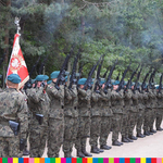 żołnierze stojący w szeregu