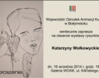 Otwarcie wystawy rysunków Katarzyny Wołkowyckiej